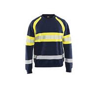 Blakläder 335911588933s alta visibilidad sudadera Talla S en color azul marino y amarillo 1