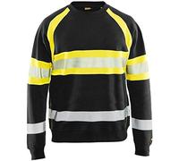 Blakläder 335911589933l tamaño grande alta visibilidad sudadera - negro/amarillo