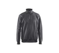Blakläder 336911589800S - Sudadera (talla S, media cremallera), color gris oscuro