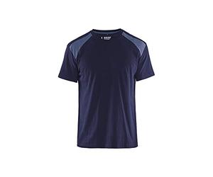 Blakläder 337910428894L Camiseta, azul marino/gris, L