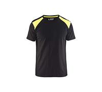 Blakläder 337910429933XL Camiseta, negro/amarillo, XL