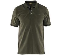 Blakläder 338910504599 X L Polo Shirt Tamaño en Color verde oliva/negro, XL