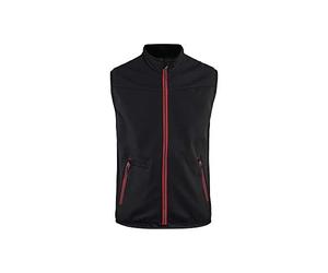 blakläder 385025169956 X XXL Softshell Chaleco con Bolsillos con Capucha, NegroRojo, XXXL