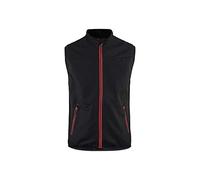 Blakläder 385025169956S Softshell - Chaleco (talla S), color negro y rojo
