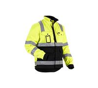 Blakläder 402318043389S - Chaqueta de Alta Visibilidad (tamaño pequeño), Color Amarillo y Azul Marino, Multicolor, 402318043399XXL