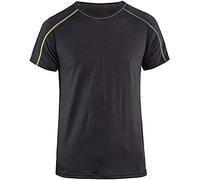 Blakläder 479817349835 X L ropa interior camiseta muy suave tamaño, gris oscuro/amarillo, XL