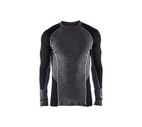 Blakläder 489717329699L - Camiseta Interior cálida (Talla L), Color Gris, Gris y Negro