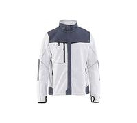 Blakläder 495525241094 M, tamaño mediano resistente al viento chaqueta de forro polar, color blanco y gris