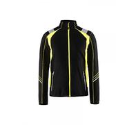 Blakläder 499310109933l tamaño grande chaqueta de forro polar - negro/amarillo