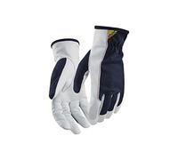 BLÅKLÄDER Blaklader 2803145886109 - Guantes de trabajo de piel, color azul marino oscuro/blanco, talla 9