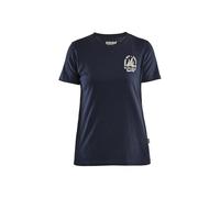 BLÅKLÄDER Blaklader T-Shirt de Travail Beach Club Femme feMyanMare 9417 Marine foncé XXXL - Vêtements de Travail