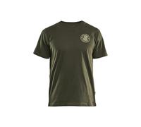 BLÅKLÄDER Blaklader T-Shirt de Travail Grit 9420 Vert forêt XXXL - Vêtements de Travail