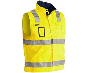 blakläder de alta Vis Chaleco de clase 2, 1 pieza, s, Amarillo/Azul Marino, 850518043389s