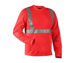 blakläder LeiKaTex - Camiseta de manga larga de clase 2 Tamaño XS en rojo, 1 pieza, 338310115500 X S