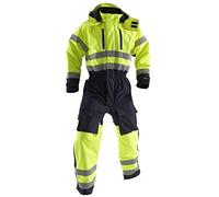 'blakläder LeiKaTex - Mono de invierno "de alta Vis Clase 3 Tamaño, 1 pieza, C48, Amarillo/Azul Marino, 676319773389 C48