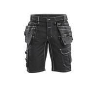 Blåkläder Mujeres Pantalones Cortos de Servicio con estiramiento - Talla C62, Negro - Pantalones cortos con paneles elásticos y cintura elástica