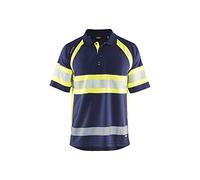 BLÅKLÄDER Polo Hi Vis UV Hombre L Azul Marino/Amarillo
