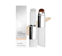 Blanc Cover Cream Stick V - Base de Maquillaje en Barra que Cambia de Color con Doble Extremo y Aplicador Removible Incorporado para un Look Natural e Impecable