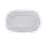 Blanc Mariclò Tappeto bagno in cotone bianco con gala "Bagno Chiaro" 50x80 cm