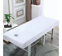 Blanca,60x180cm/1.9x5.9ft,Mesa De Masaje Transpirable Con Orificio Para La Cara,Funda De Cama De Belleza Reutilizable Lavable, Funda De Cama De Spa Sábana De Masaje