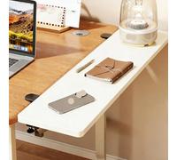 Blanca,90*25,Extensión ergonómica de escritorio, extension de escritorio, soporte abrazadera para ratón, bandeja para teclado, estante para reposabrazos, extensión de escritorio para computadora
