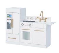 Blanca Cocina de Juguete de Madera de Teamson Kids Horno Niños TD-12302WR