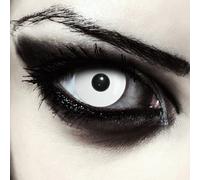 'Blanca Contacto lente con o sin grosor Whiteout blanca lente de color para Halloween + Gratis Depósito