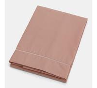 Blanca Plain Dyed Cotton Percale Rose Tan 200TC Flat Sheet 210 x 280 cm