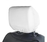 (BLANCO) 1 funda de almohada universal para reposacabezas de asiento de coche, elástica, para el cuello,