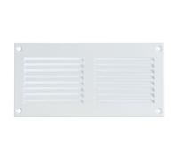 Blanco 200x100 mm Rejilla de Ventilacion con Mosquitera, Metalica