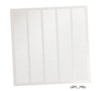 Blanco 500x500 mm Rejilla de Ventilacion con Mosquitera, Metalica