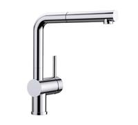 Blanco 512402 - Grifo LINUS-S Caño Alto Giratorio Extraíble Monomando Cromado