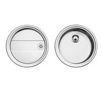 Blanco 513310 | Fregadero de cocina de acero inoxidable RONDOSET | Color : acero inoxidable