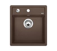 BLANCO 517165 Fregadero con Moderno Diseño para Armarios Bajos - De SILGRANIT -, Marrón, 45 cm de Ancho