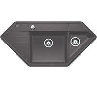 BLANCO 518866 Fregadero de Cocina, Gris Roca, 90 x 90 cm Eckschrank