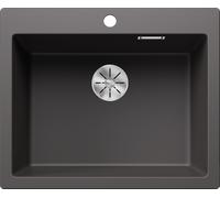 Blanco 521679 - Fregadero PLEON 6 1 Cubeta Sobre Encimera Mueble de 60 Cm Gris Roca