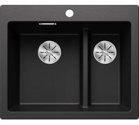 Blanco 521689 - Fregadero Blanco PLEON 6 Split 1 1/2 Cubeta Sobre Encimera Mueble de 60 Cm Antracita