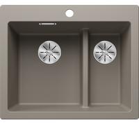 Blanco 521696 - Fregadero Blanco PLEON 6 Split 1 1/2 Cubeta Sobre Encimera Mueble de 60 Cm Tartufo