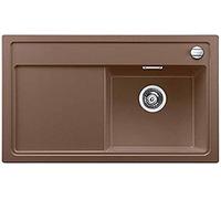Blanco 521936 zenar 45 S, cocina fregadero, granito fregadero de Silgranit Puradur Incluye cristal tabla de cortar, fregadero derecho, Nuez Moscada