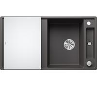 Blanco 523216 - Fregadero AXIA III 5 S 1 Cubeta+Excurridor Sobre Encimera Mueble 50 Cm Gris roca