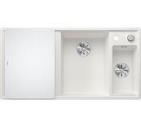 Blanco 523477 - Fregadero AXIA III 6 S 1 Cubeta+1/5 Cubeta+Escurridor Sobre Encimera Mueble de 60 Cm