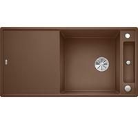 Blanco 523508 Axia III XL 6 S 6 S Silgranit Puradur Ultrasonido con mando a distancia, incluye tabla de cortar Madera Reversible, Nuez Moscada