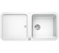 Blanco 523598 yova XL 6 S 6 S Silgranit Puradur Ultrasonido con mando a distancia, con accesorios Reversible, color blanco
