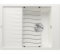 Blanco 524828 - Fregadero ELON 45-S 1 Cubeta+Escurridor Reversible Sobre Encimera Blanco
