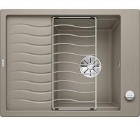 Blanco 524834 Elon - Fregadero de cocina, 524821 | [65 x 50 x 20,2 cm] | para armarios inferiores de 45 cm de ancho | superficie fácil de limpiar | lavabo grande | reversible