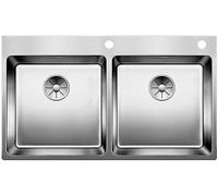 Blanco 525249 | Fregadero de cocina de acero inoxidable ANDANO 400/400-IF/A | Color : acero inoxidable