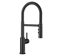 BLANCO 525793 CATRIS-S Flexo, grifo de cocina en negro mate, grifo monomando de cocina, alta presión