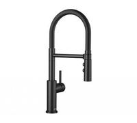 BLANCO 525793 CATRIS-S Flexo, grifo de cocina en negro mate, grifo monomando de cocina, alta presión
