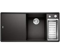 Blanco 525854 | Fregadero de cocina de granito AXIA III 6 S-F | Color : Negro