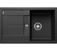 Blanco 525915 - Fregadero METRA 45 S Sobre Encimera Reversible Mueble de 45 Cm Negro